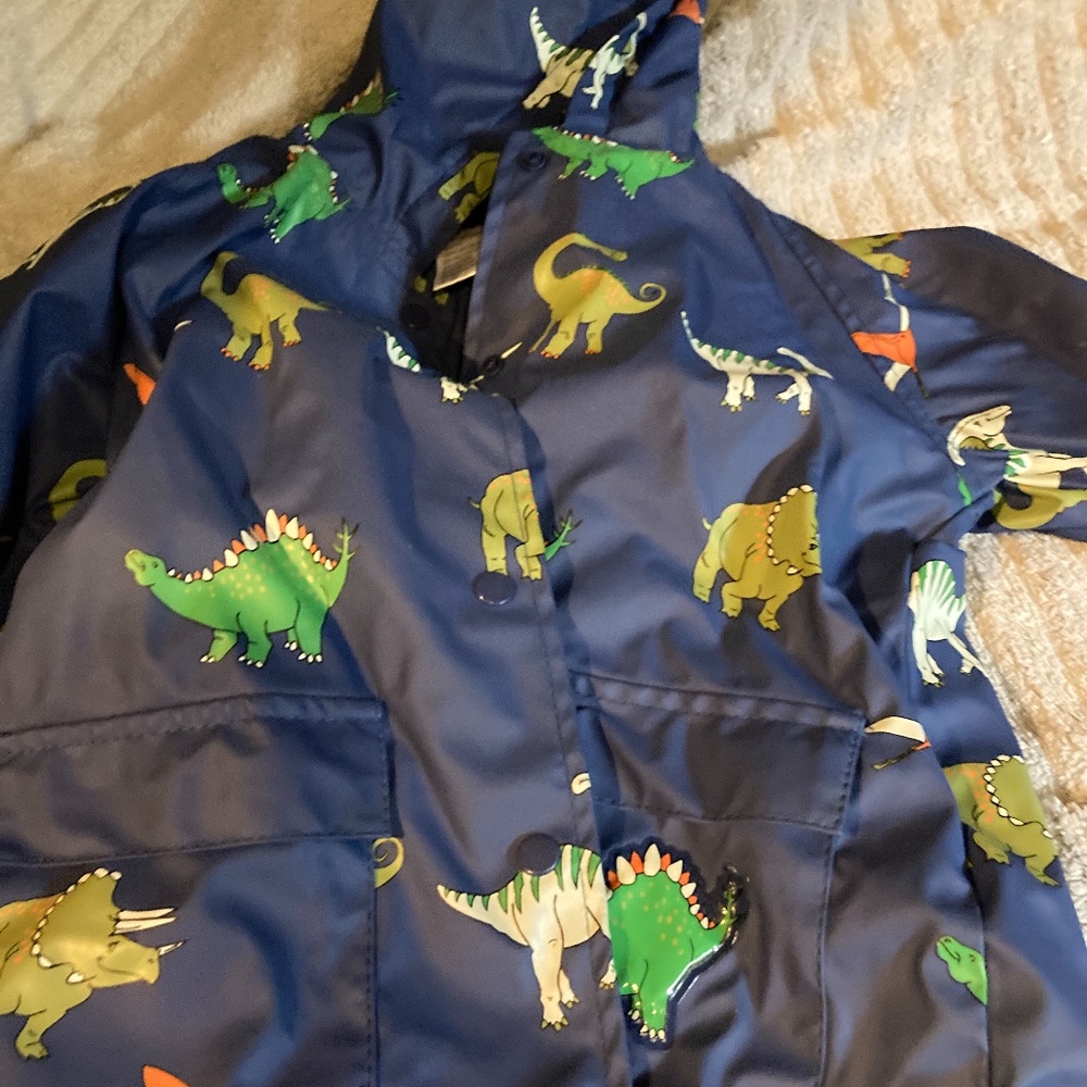 Blue Dinosaur Raincoat